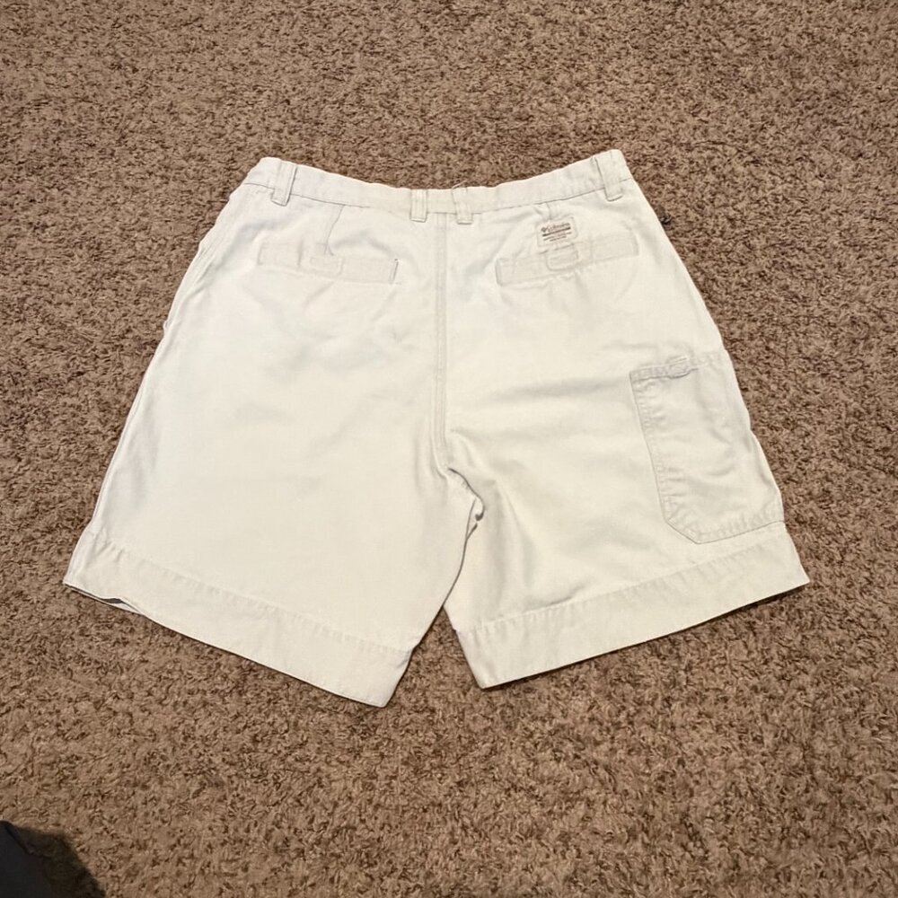 Columbia Men’s 7" Inseam Cotton Cargo Shorts - Tan Khaki - Size 34 - Picture 15 of 15